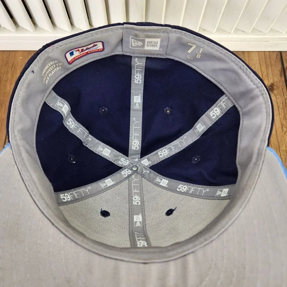 Tampa Bay Rays 2018 Spring Training New Era 59fifty Sz 7 1/8 Hat Cap Navy Blue